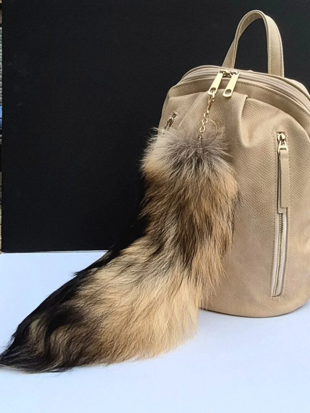 Huge Real Raccoon Tail, Keychain Bag Charm, Backpack Accessory, Boho style
